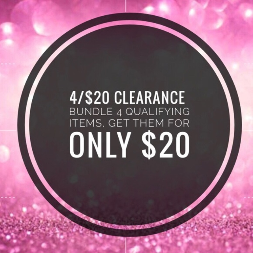 4 for $20 sale!
